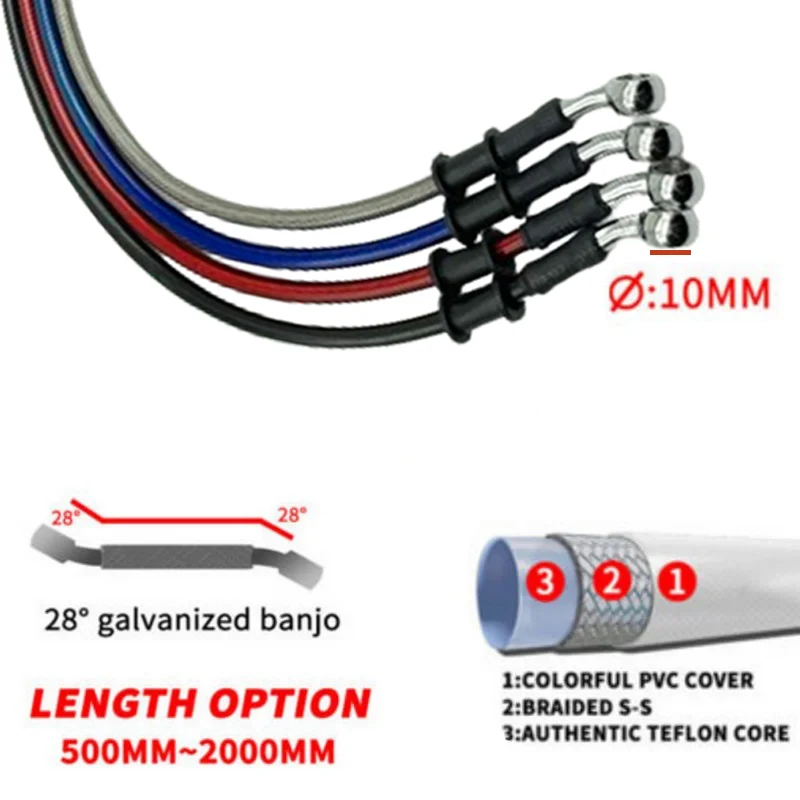 2X 30cm-220cm 28 °   Motosikle - Motorcycle Brake Cable incelemesi ve fiyatı